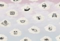 Fototapeta chmury retro Rebel Walls R19468 Retro Clouds Pink Maximalism More is More