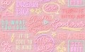Fototapeta neonowe napisy i cegła Rebel Walls R19475 Neon Vibes Pink Bricks Maximalism More is More