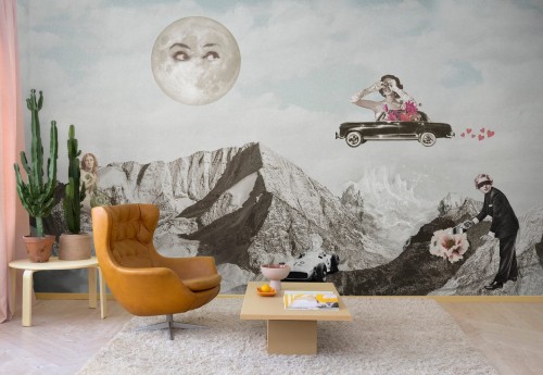 Fototapeta retro świat Rebel Walls R19479 Retro Dream Vintage Maximalism More is More