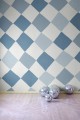 Fototapeta romby Rebel Walls R19480 Tremble Blue Maximalism More is More