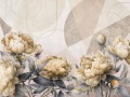 Fototapeta kwiaty peonii i geometria Wallcraft Peon 815322301