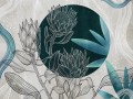 Fototapeta nowoczesne kwiaty i geometria Wallcraft Protea 810322301