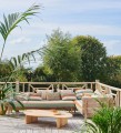 Tkanina outdoorowa w pasy Casamance 45020324 Sorrente Amalfi