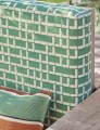 Tkanina outdoorowa geometryczna Casamance 45040150 Rufolo Amalfi