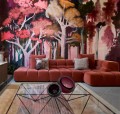 Mural krajobraz akwarelowych drzew Arte Banyan 11531 Alaya