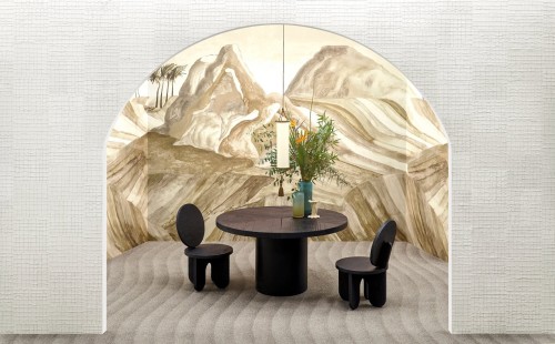 Mural tekstylny krajobraz pustyni Arte Zerzura 74061 Kharga