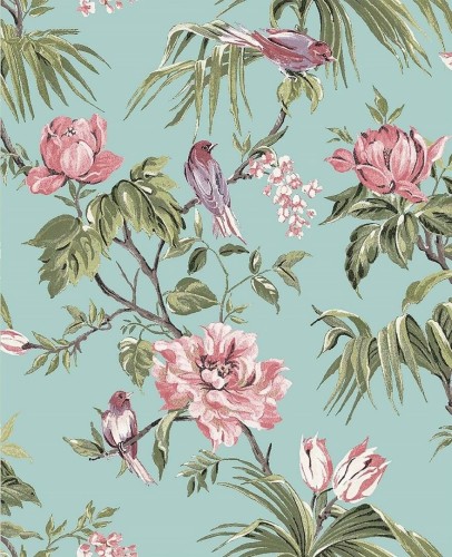 Tapeta botaniczna Next 118254 Birds & Blooms