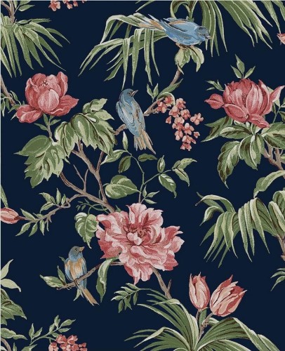 Tapeta botaniczna Next 118256 Birds & Blooms
