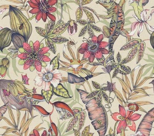 Tapeta tropikalna York Wallcoverings BL1704 Rainforest Blooms II