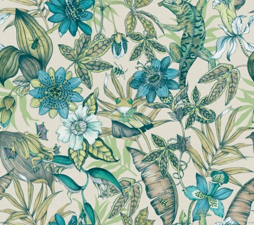 Tapeta tropikalna York Wallcoverings BL1705 Rainforest Blooms II
