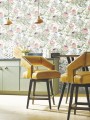Tapeta kwiaty srebrnika York Wallcoverings BL1752 Protea Blooms II