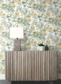 Tapeta kwiaty srebrnika York Wallcoverings BL1754 Protea Blooms II