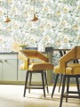 Tapeta kwiaty srebrnika York Wallcoverings BL1754 Protea Blooms II