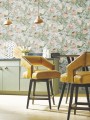 Tapeta kwiaty srebrnika York Wallcoverings BL1755 Protea Blooms II