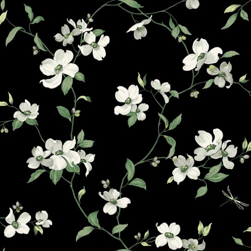 Tapeta delikatne pnącza kwiatów York Wallcoverings BL1764 Dogwood Blooms II