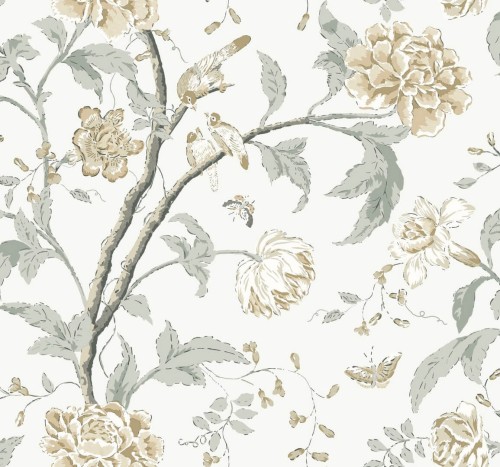 Tapeta botaniczna York Wallcoverings BL1783 Teahouse Floral Blooms II