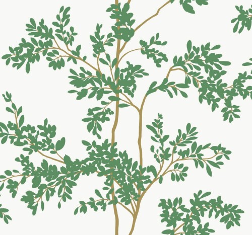 Tapeta drzewa York Wallcoverings BL1801 Lunaria Silhouette Blooms II