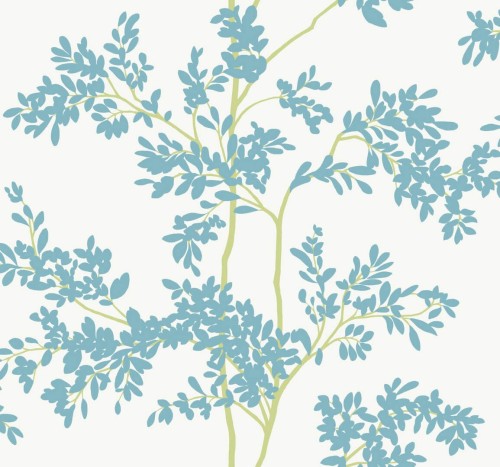 Tapeta drzewa York Wallcoverings BL1803 Lunaria Silhouette Blooms II