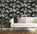 Tapeta drzewa York Wallcoverings BL1804 Lunaria Silhouette Blooms II