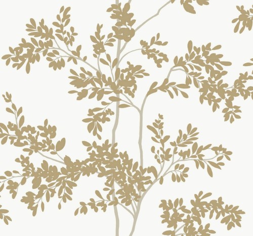 Tapeta drzewa York Wallcoverings BL1806 Lunaria Silhouette Blooms II