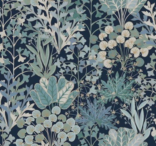 Tapeta roślinna York Wallcoverings BL1812 Forest Floor Blooms II