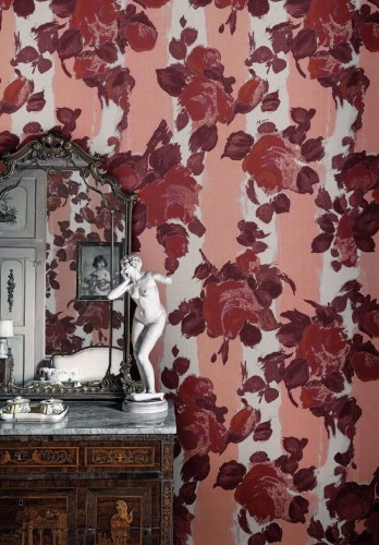 Fototapeta kwiaty i paski London Art MRN02 2 ANITA Marni