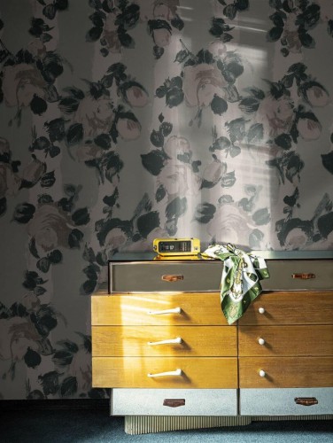 Fototapeta kwiaty i paski London Art MRN02 4 ANITA Marni