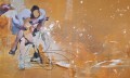 Fototapeta kobieta i flamingi Wonderwall Ella 35092800