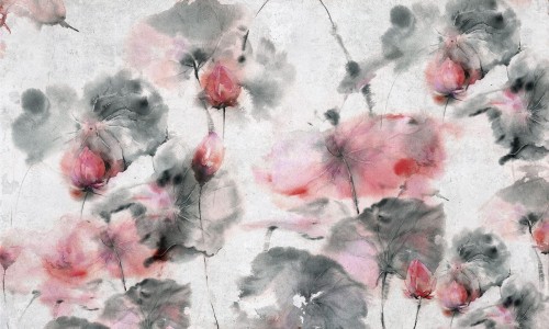 Fototapeta akwarelowe kwiaty Wonderwall Euforia 35078100