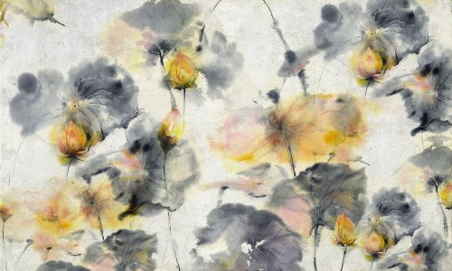 Fototapeta akwarelowe kwiaty Wonderwall Euforia 35078106