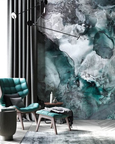 Fototapeta marmur akwarela Wonderwall Fluid 35052408