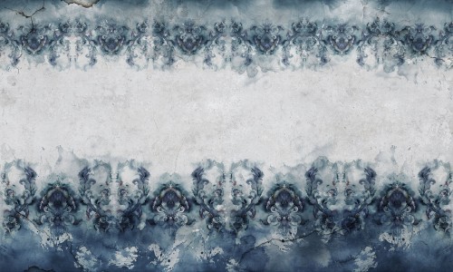 Fototapeta ornament i betonowa ściana Wonderwall Garbi 35050701