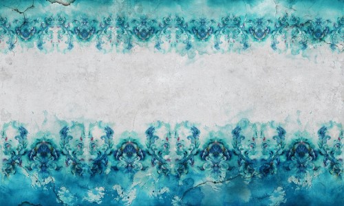 Fototapeta ornament i betonowa ściana Wonderwall Garbi 35050708