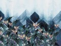 Fototapeta geometria i tropikalne kwiaty Wonderwall Hawaii 34072907