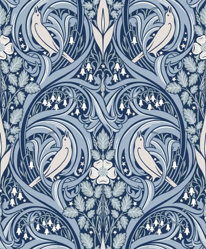 Tapeta roślinny ornament ptaki Seabrook ET12202 Legacy Prints