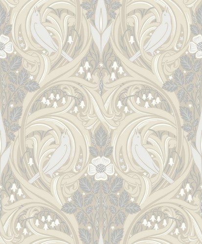 Tapeta roślinny ornament ptaki Seabrook ET12205 Legacy Prints