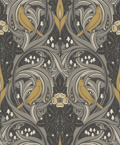 Tapeta roślinny ornament ptaki Seabrook ET12208 Legacy Prints