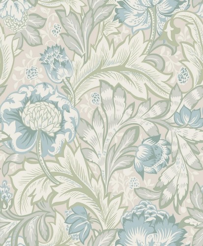 Tapeta kwiaty i liście akantu Seabrook ET12304 Legacy Prints