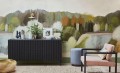 Mural abstrakcyjny krajobraz wsi Villa Nova W630/01 Welbeck Kyra Cane Wallcoverings