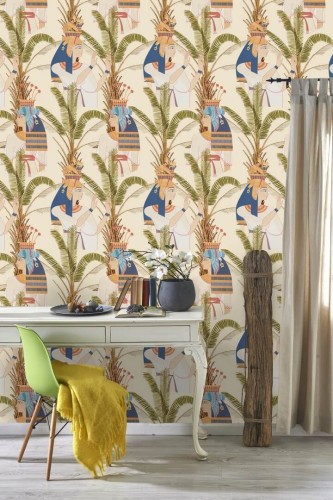 Mural egipskie królowe Mind the Gap EGYPTIAN QUEENS WP20265 Premium Designer Wallpaper Collection