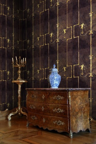 Mural stylowa kratownica Mind the Gap THE SWAN WP20200 Premium Designer Wallpaper Collection