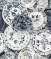 Mural talerze Mind the Gap DELFTWARE VINTAGE WP20188 Premium Designer Wallpaper Collection