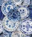 Mural talerze Mind the Gap DELFTWARE WP20187 Premium Designer Wallpaper Collection