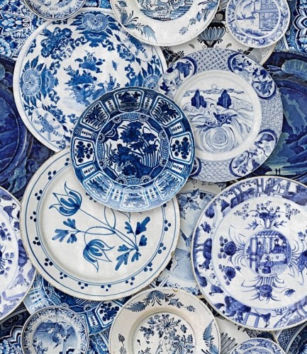 Mural talerze Mind the Gap DELFTWARE WP20187 Premium Designer Wallpaper Collection