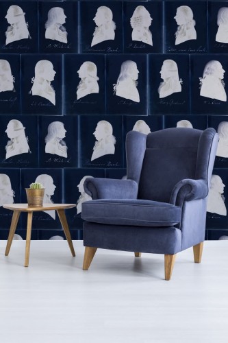 Mural portrety Mind the Gap DUTCH PORTRAITS Blue WP20186 Premium Designer Wallpaper Collection