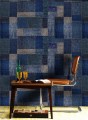 Mural patchwork dżins Mind the Gap JUTE WP20206 Premium Designer Wallpaper Collection