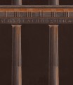 Mural architektura kolumny Mind the Gap ATHENA Copper WP20213 Premium Designer Wallpaper Collection