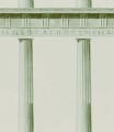 Mural architektura kolumny Mind the Gap ATHENA Moss WP20214 Premium Designer Wallpaper Collection