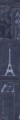 Mural szkic Wieży Eiffla Mind the Gap GRAND EIFFEL Blue WP20219 Premium Designer Wallpaper Collection