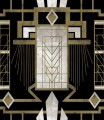 Mural art-deco Mind the Gap GLAMOUR Dark WP20226 Premium Designer Wallpaper Collection